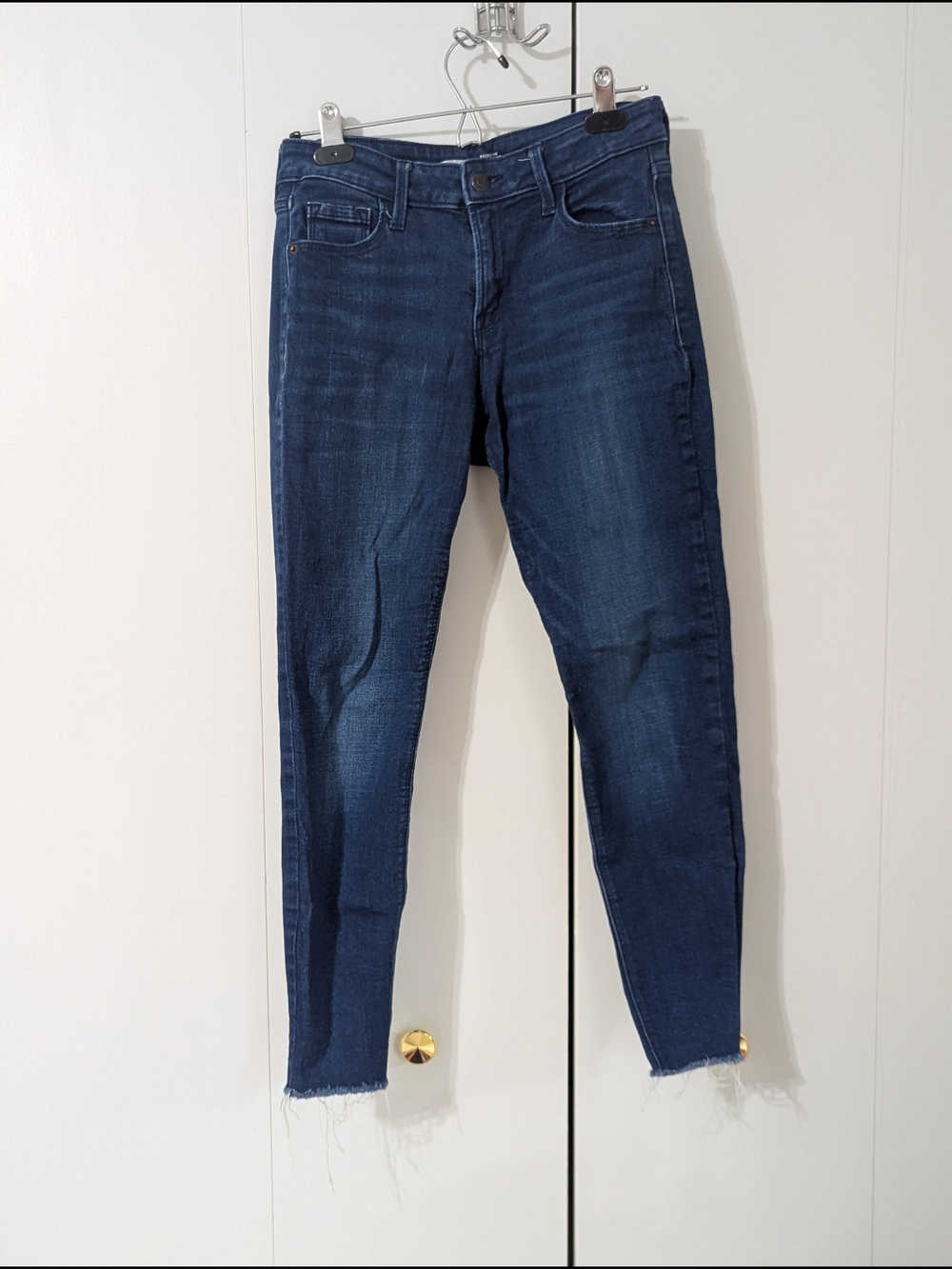 Dark Wash Blue Women's Rockstar Skinny Jeans